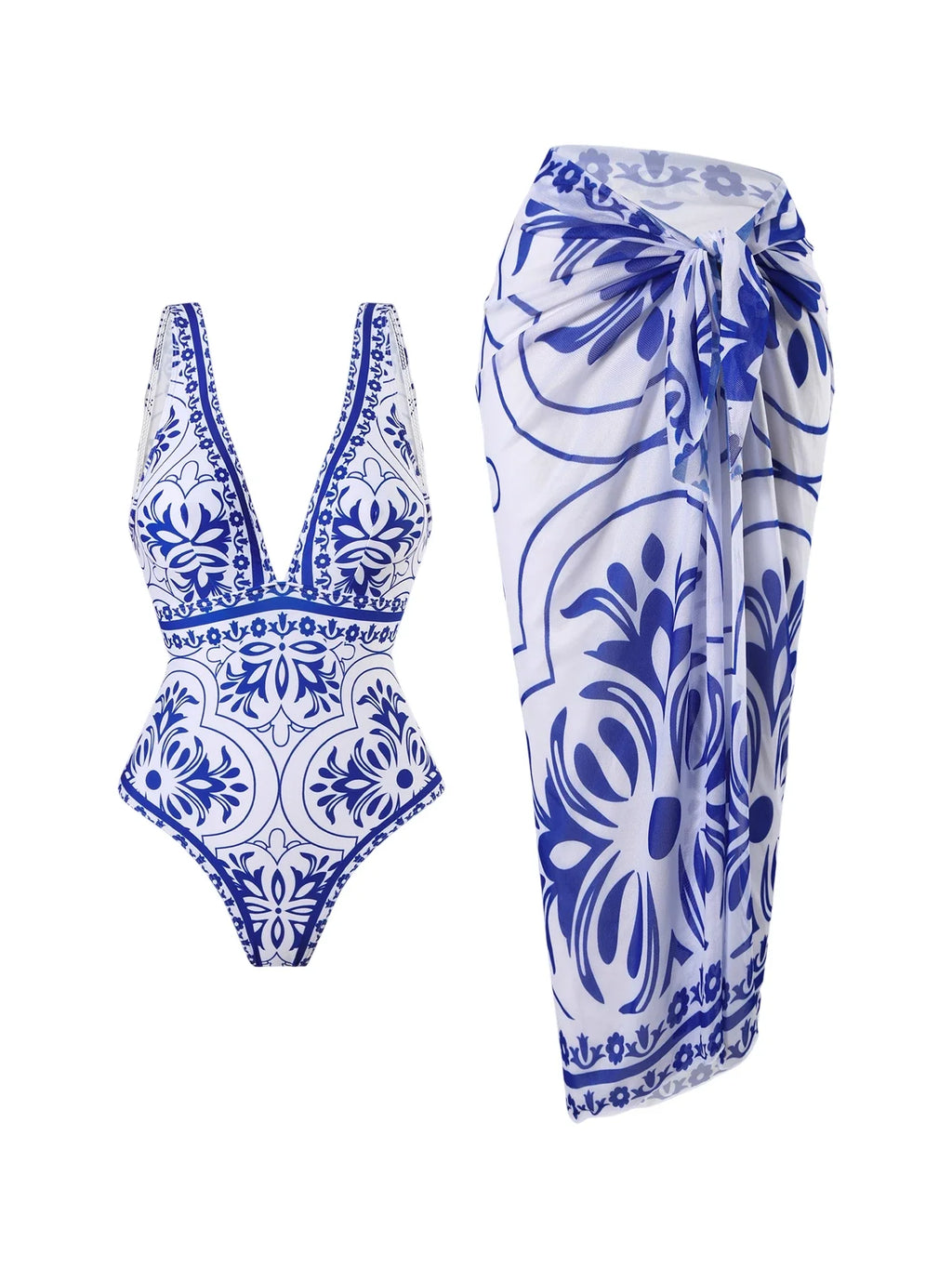 2026 Printed Swimsuit One Piece & Beach Dress Sexy Swimwear Women Bathing Swimming Swim Suit Padded Beachwear Summer