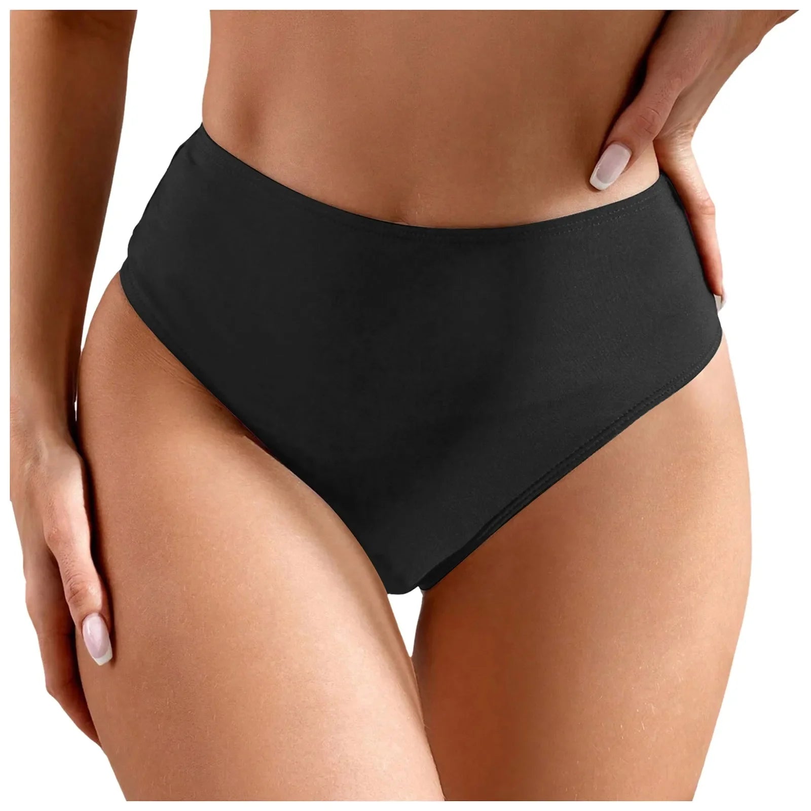 Bikini Bottoms For Women High Waist Swimsuit Sexy Swim Briefs Summer Beach Shorts For Swimwear Bathing Suit Bikini Beachwear