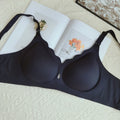 Wireless Comfortable Bra Large Cup Seamless Anti-Sagging Back Smoothing Underwear Soft Women's Hollowed-Out Full Cover Bras