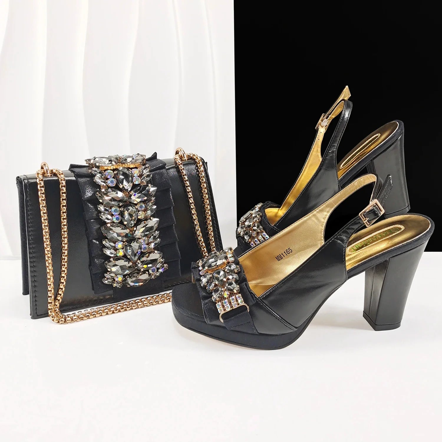 doershow  Lastest Italian Design Fashion Style Ladies Shoes with Matching Bag Set 2025 Nigerian Shoes and Bag Set HFG1-2