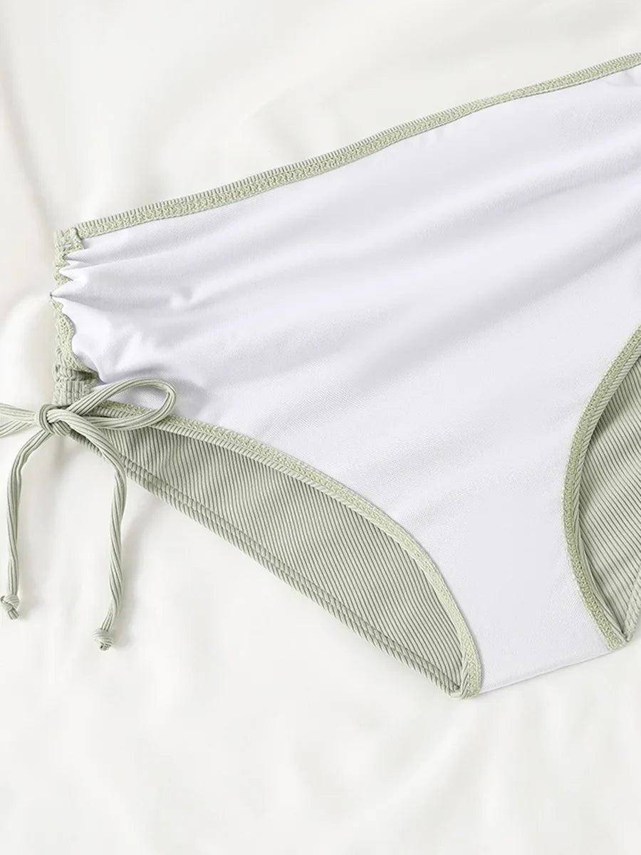 2026 Strappy Triangle Bikinis Women Sexy Swimwear Female High Waist Swimsuit Solid Bathers Bathing Swimming Swim Suit Beachwear