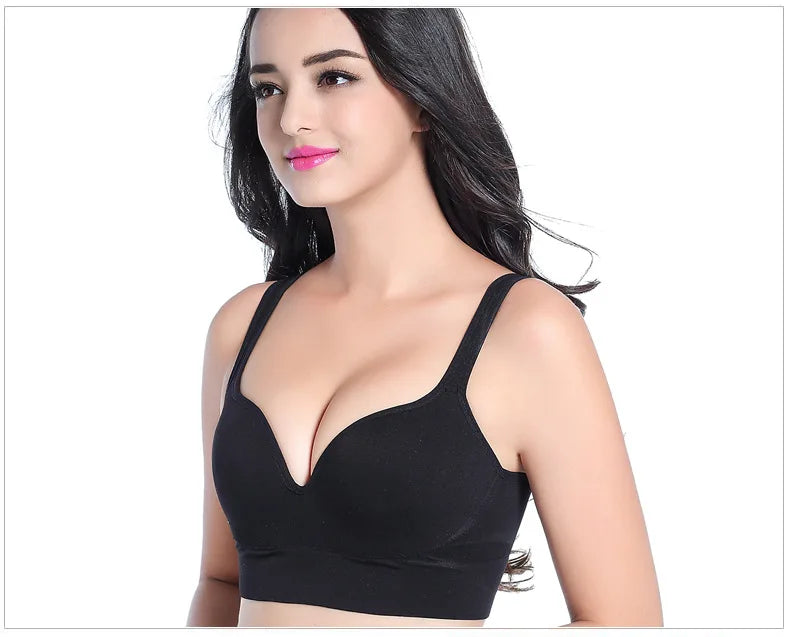 Sexy 3D Sports Bra Women Push Up Seamless Underwear Yoga Fitness Shockproof Vest Crop Tops Female Sujetador Sport Bras for Women