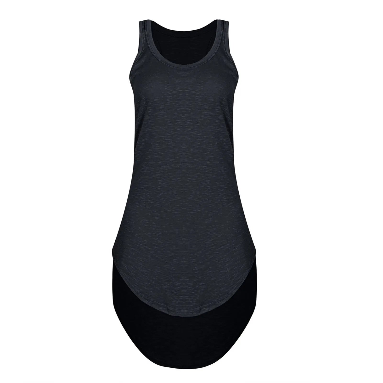 Women's Summer Dresses Casual Women Summer Plus Size Tank Dresses Solid Color Mini Dress U Neck Cotton Women Bridal Shower Dress