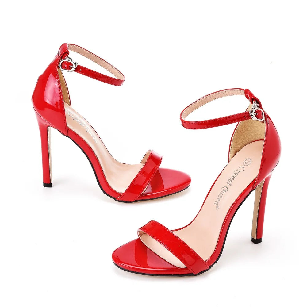 2026 spring Fashion Large Size 11cm Woman Sexy Dance Shoes Sandals Women Shoe Summer High Heels Stiletto Elegant Party Shoe