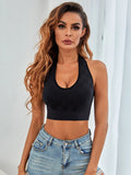 blcak No steel ring, no chest cushion, beautiful back, neck hanging, camisole, women's yoga exercise, seamless women's bra M047