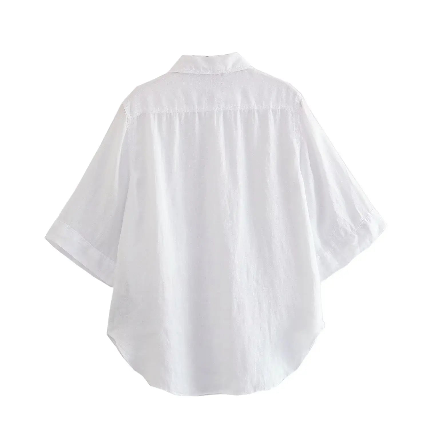 Foridol Casual 2 Pcs Shorts Women Set Linen Cotton Pink Oversize Buttons Shirt+shorts Outfits Summer Autumn White Fashion Set