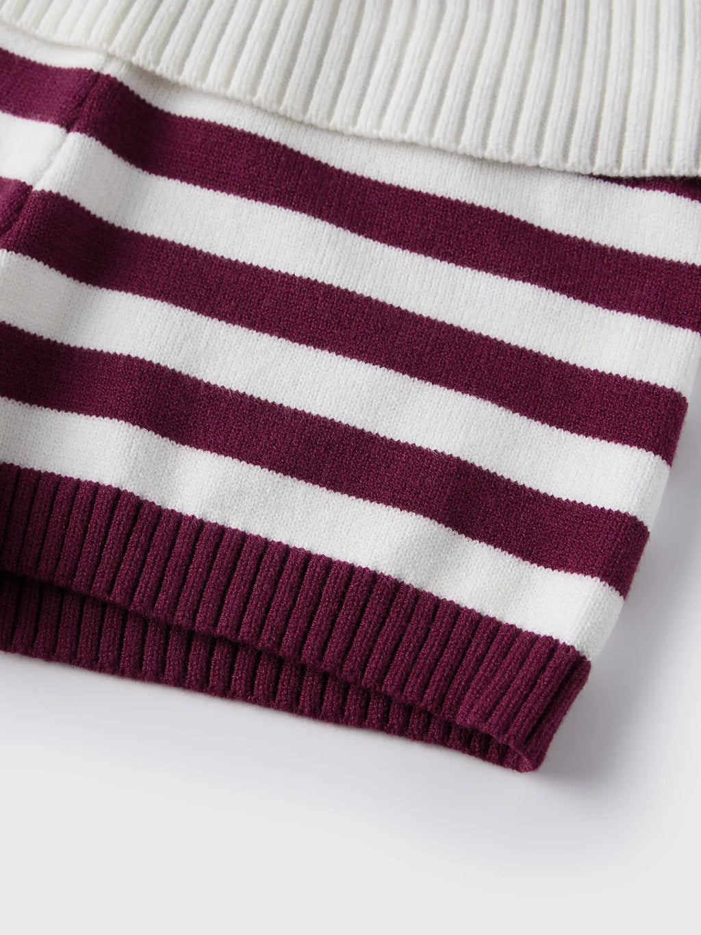 Women Spring Summer Striped Knit Shorts Slim Fold Over Low Rise Mini Shorts for Daily Office Party Club