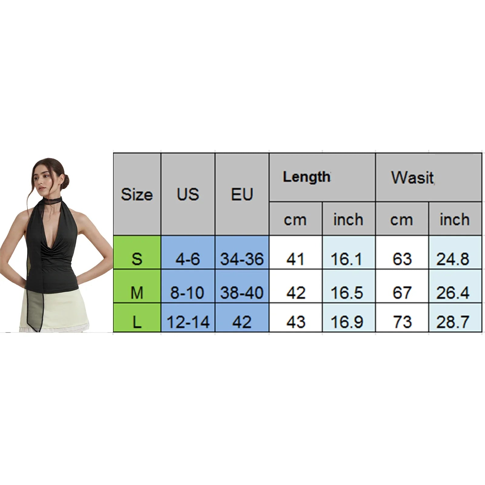 Women Summer Solid Color Tank Tops Deep V-Neck Cowl Neck Halter Neck Casual Vests Sleeveless Tops Streetwear