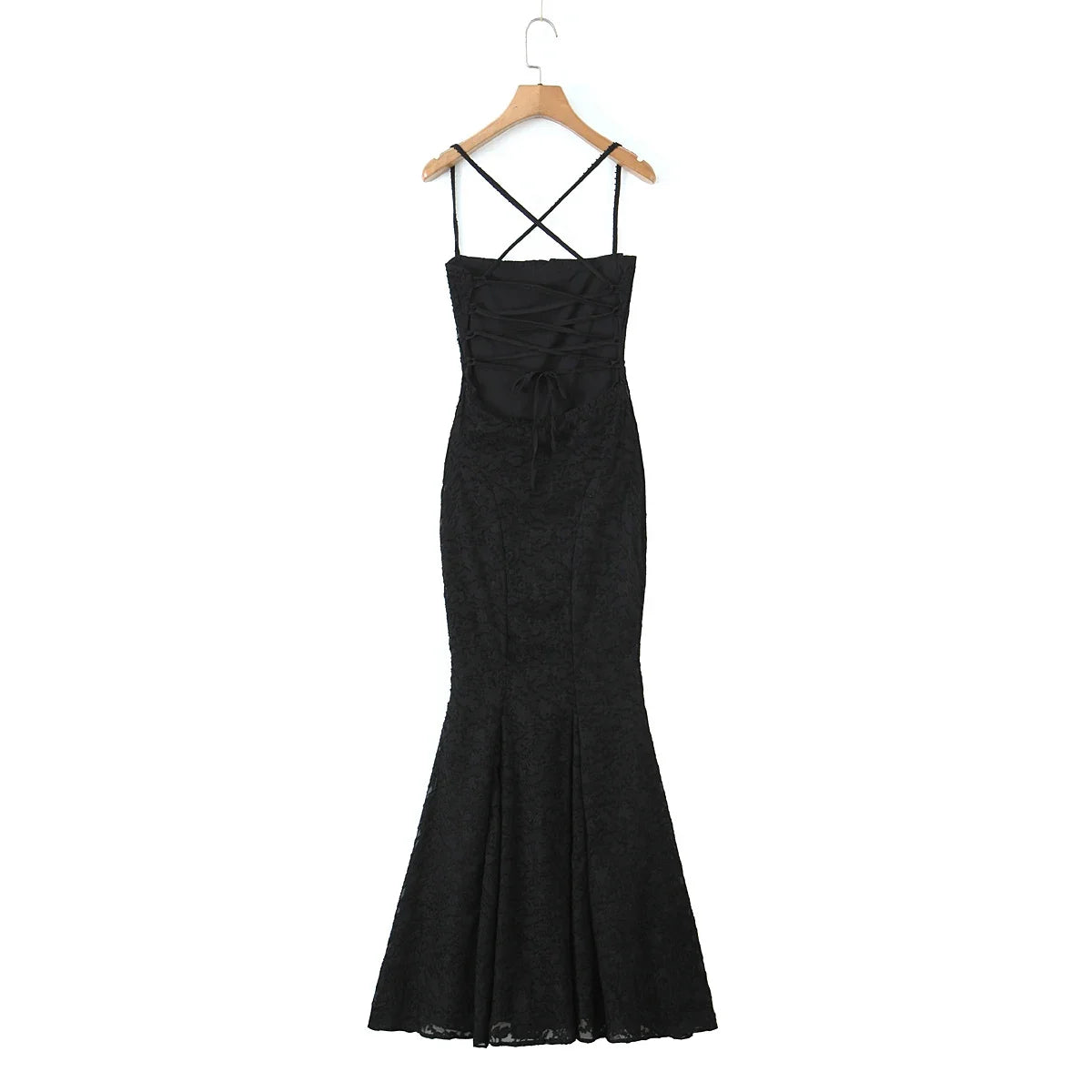 Backless Lace Up Trumpet White Party Dress Vestidos Para Mujer Sexy New in Long Dresses 2025 Spring Summer Elegant Sundress
