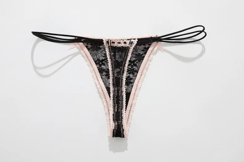 Lace Girls G String Sexy Panties Women Underwear Briefs Hollow Out Thong High Quality Transparent Underpants Lingerie Intimates