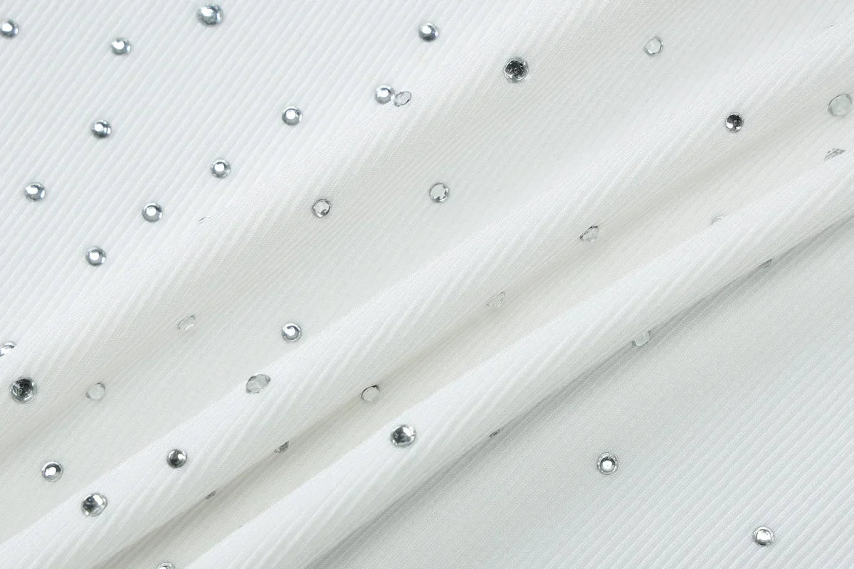 Woman Beading Rhinestones Tank Tops White Black Summer Sleeveless Corset T-shirt 2026 Casual Square Collar Crop Top Streetwear