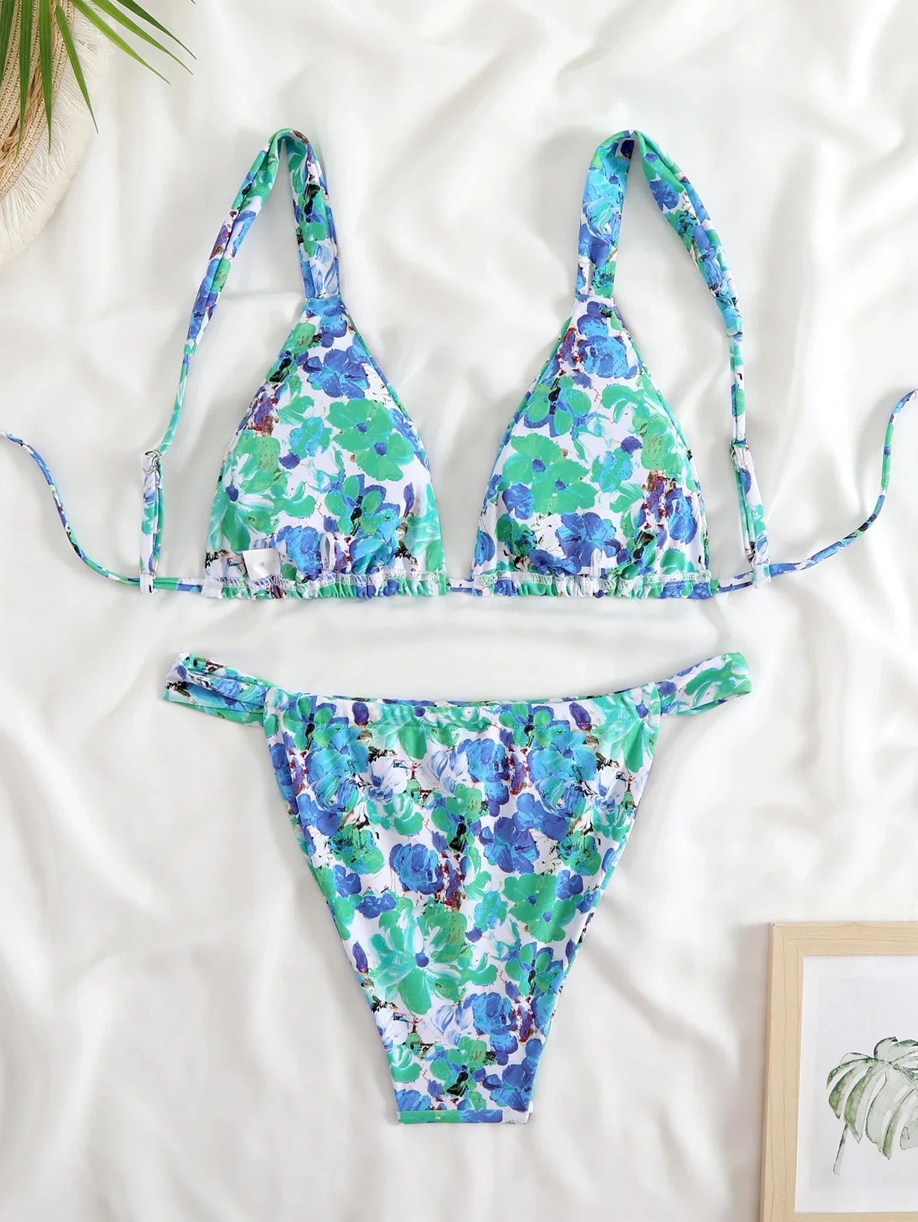 2025 Brazilian Thong Bikinis Strappy Swimsuit Women Sexy Printed Swimwear Female Bathers Swimming Bathing Swimming Swim Suit