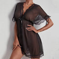 Lingerie  Add Sexy Deep V Slip Nightdress Lace Hot Seductive Sex Pajamas Women Big Chest Nightdress  Summer Dress