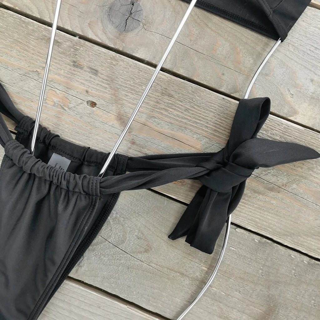 Sexy Bandage Bikini Set Women Two-Piece Swimsuit 2024 Trend Strappy Biquini Swimwear For Lady Beachwear Female Clothing
