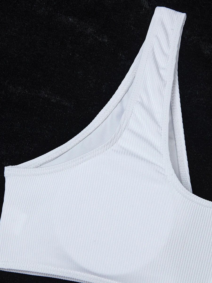 2026 Ring Linked Bikini Solid Bandage Swimwear Female Sexy Swimsuit Women Bathers Bathing Swimming Swim Suit Beachwear