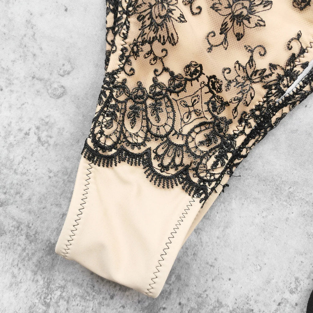 Sexy Black Lace Long Pants 3 Piece Bikini Set Women Push Up Bra Bandage Triangle Swimsuit Beach Bathing Suit Holiday Swimwear