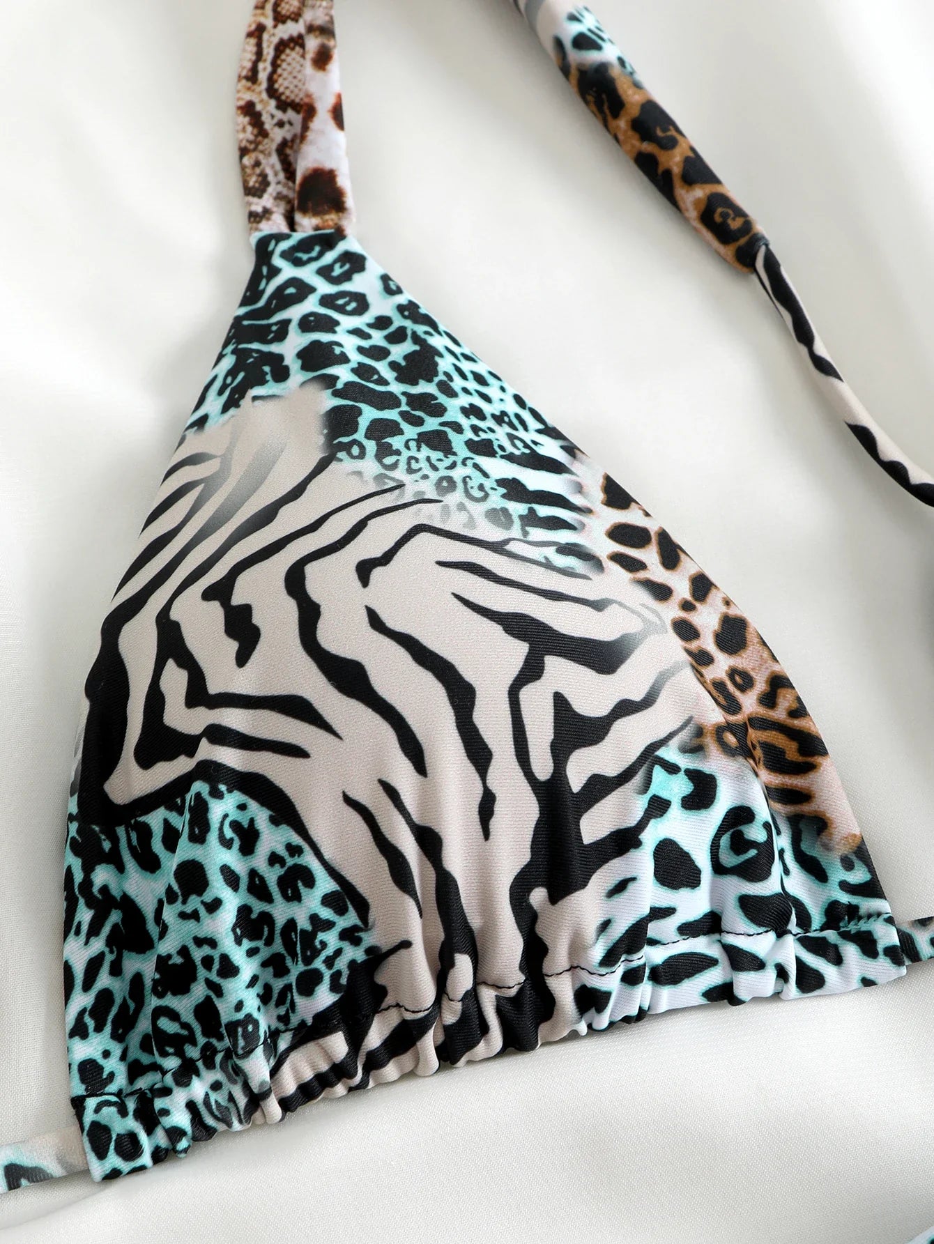 2025 Brazilian Thong Bikinis Strappy Swimsuit Women Sexy Printed Swimwear Female Bathers Swimming Bathing Swimming Swim Suit