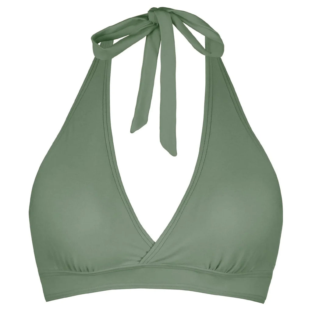 Bikini Bra Top Push Up Swim Crop Top Sexy V Neck Tie Back Swimwear Solid Beachwear One Piece Swimsuit Underwear Bathing Suit