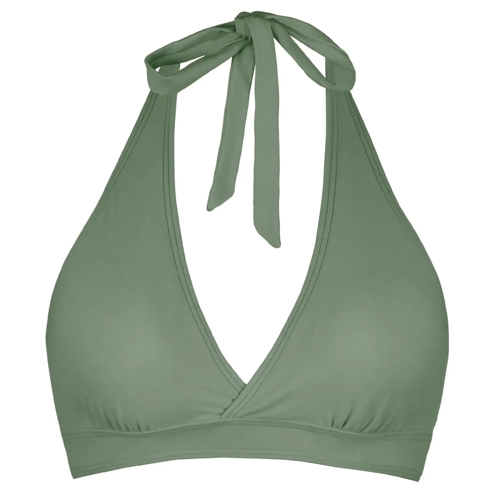 Bikini Bra Top Push Up Swim Crop Top Sexy V Neck Tie Back Swimwear Solid Beachwear One Piece Swimsuit Underwear Bathing Suit