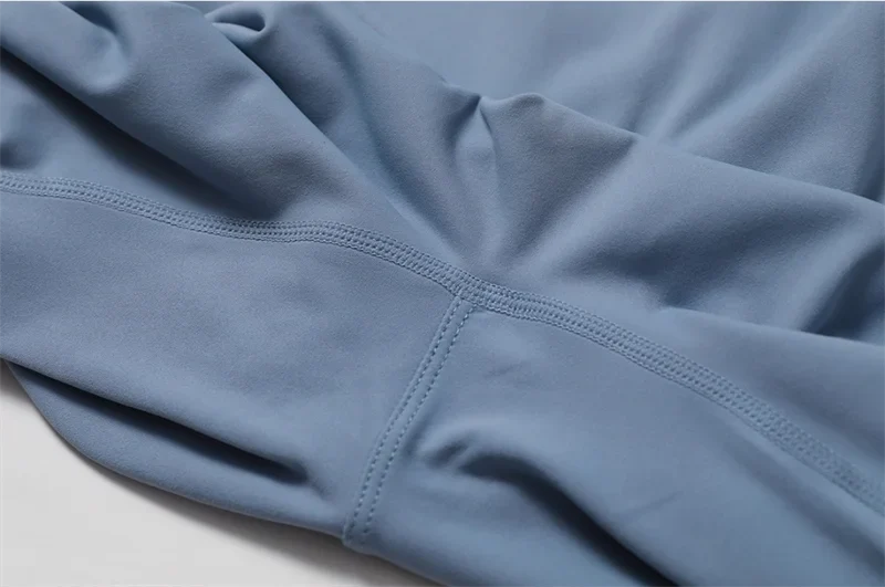 Half zip integrated long yoga jumpsuit solid color sexy long sleeved integrated sportswear for women