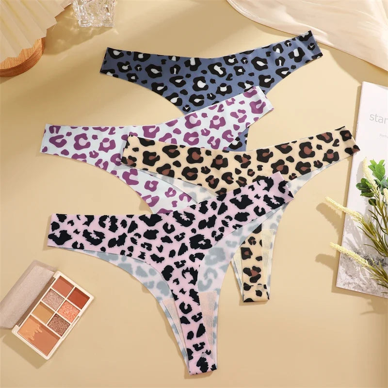 3Pcs Ultra-thin Seamless G-string Women Thongs Sexy Sweet Fruit Low-waist Panties Ladies Soft Cute Thongs Female S-XL T-Back