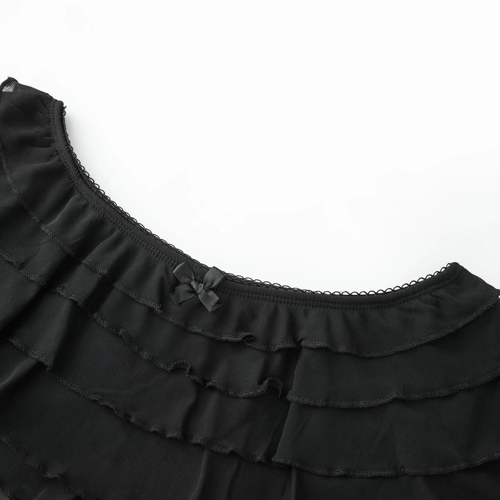 Womens Layered Ruffle Bloomers Bow Low Rise Mini Under Shorts for Dresses Summer Clothes