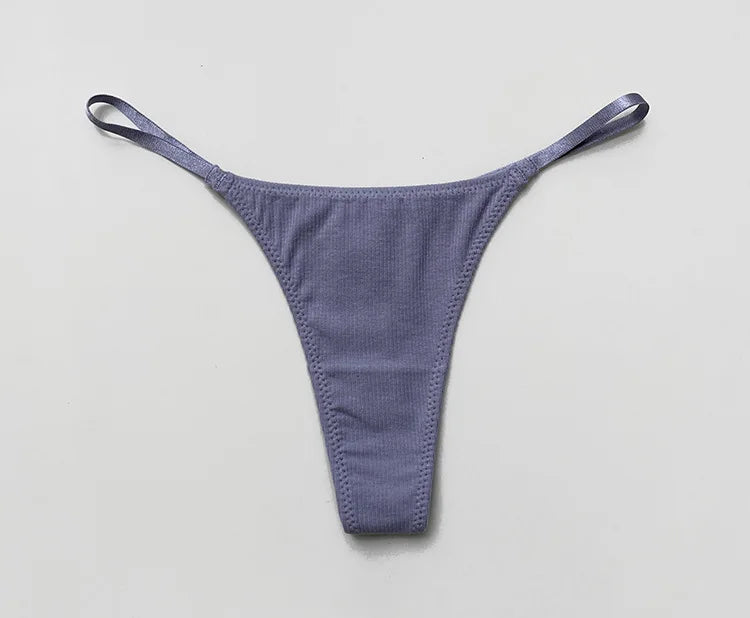 Sexy Women Panties G String Candy Color Thong Cotton Seamless Girls Briefs Fitness Low Waist T-back Intimates Size S-XL