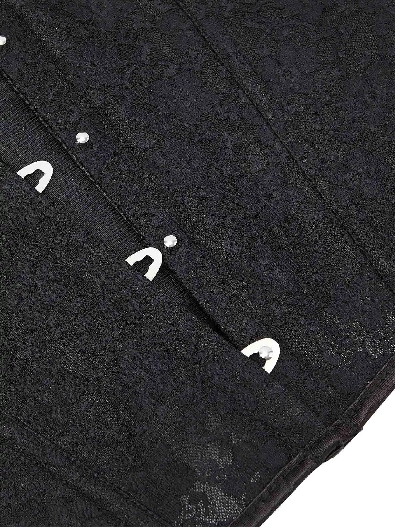New abdomen corset Europe and the United States wind corset skinny sexy lace steel ring thin breathable.