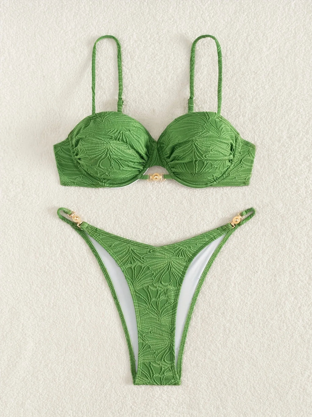 ZTVitality Sexy Solid Bikini Set 2025 New Arrival Biquini Padded Bra Underwire Push Up Swimsuit Women Swimwear Summer Beachwear