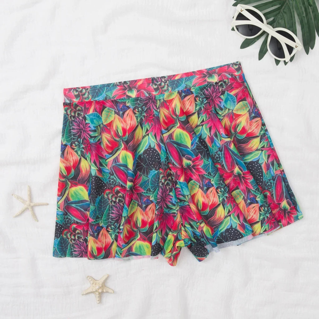 Mesh Women Trim Cover Up Shorts Beach Swimsuit Cover-Ups For Swimwear Beach Shorts 2026 Summer Beachwear Swimwear Sarong Pants