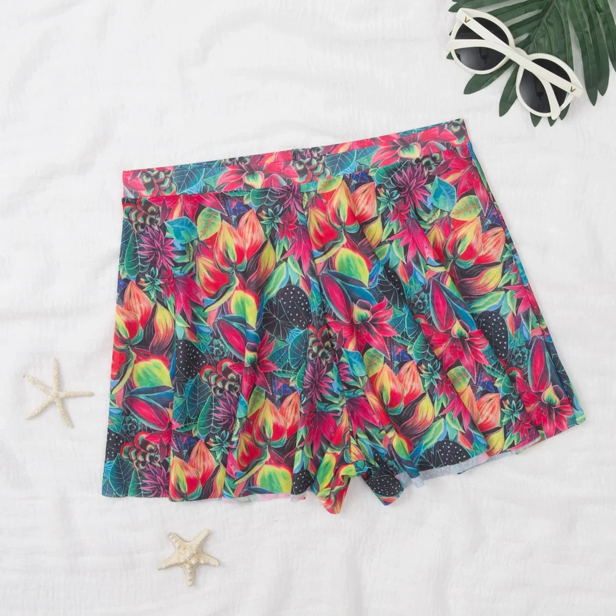 Mesh Women Trim Cover Up Shorts Beach Swimsuit Cover-Ups For Swimwear Beach Shorts 2026 Summer Beachwear Swimwear Sarong Pants