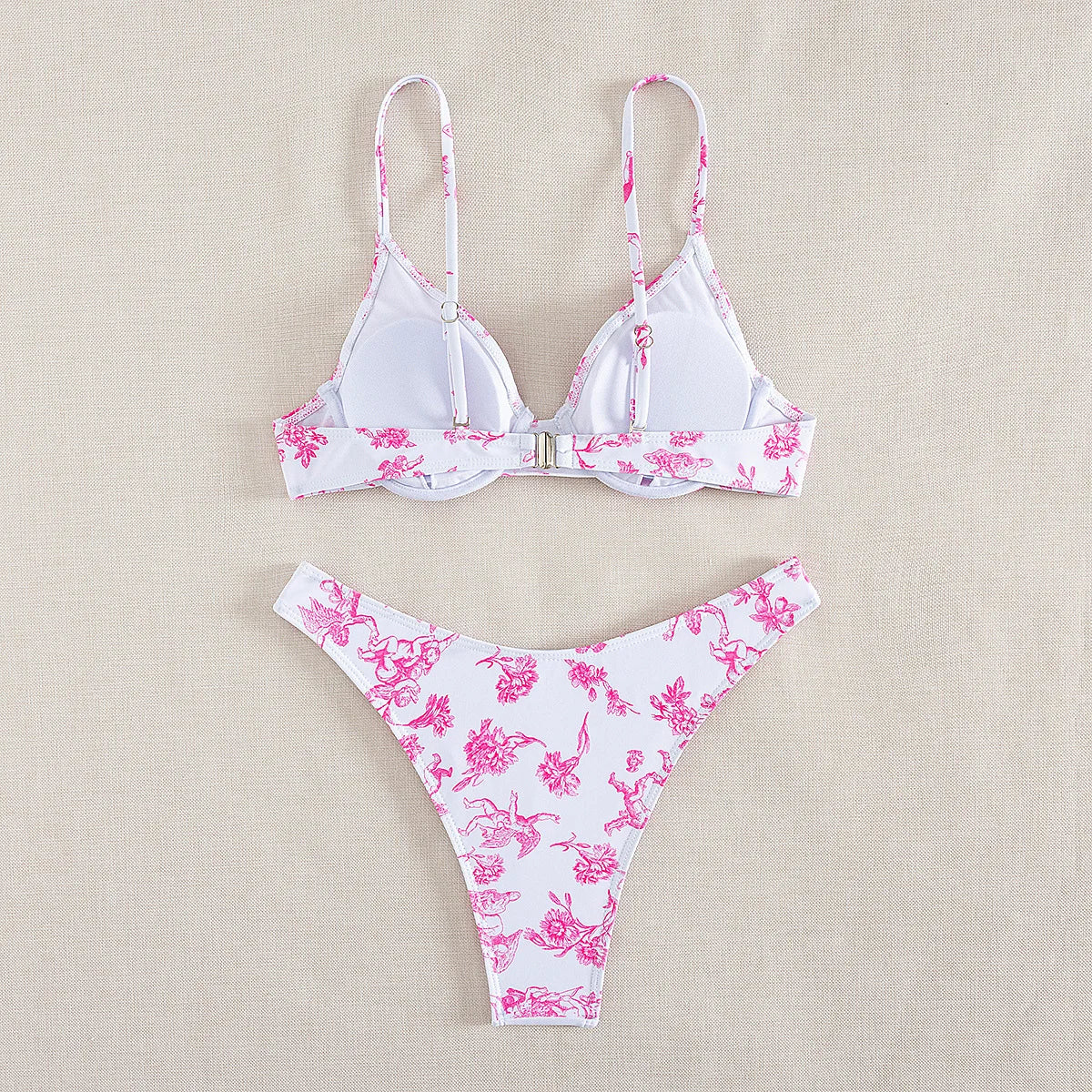 sexy print push up bikinis sets two pieces underwire swimsuit bikini swimsuit Swimwear Biquini conjunto de bikini tankini