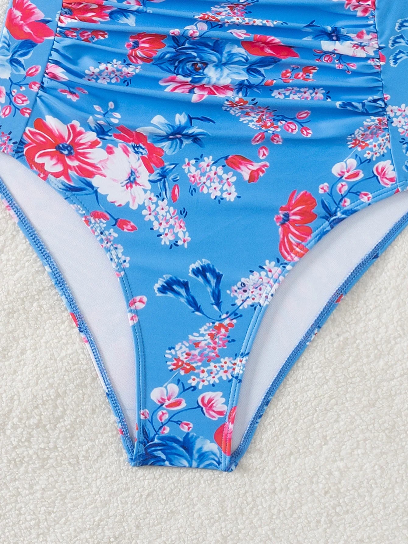 2026 Printed Strappy Swimsuit Women One Piece Floral Swimwear Female Bathers Bathing Swimming Swim Suit Beachwear