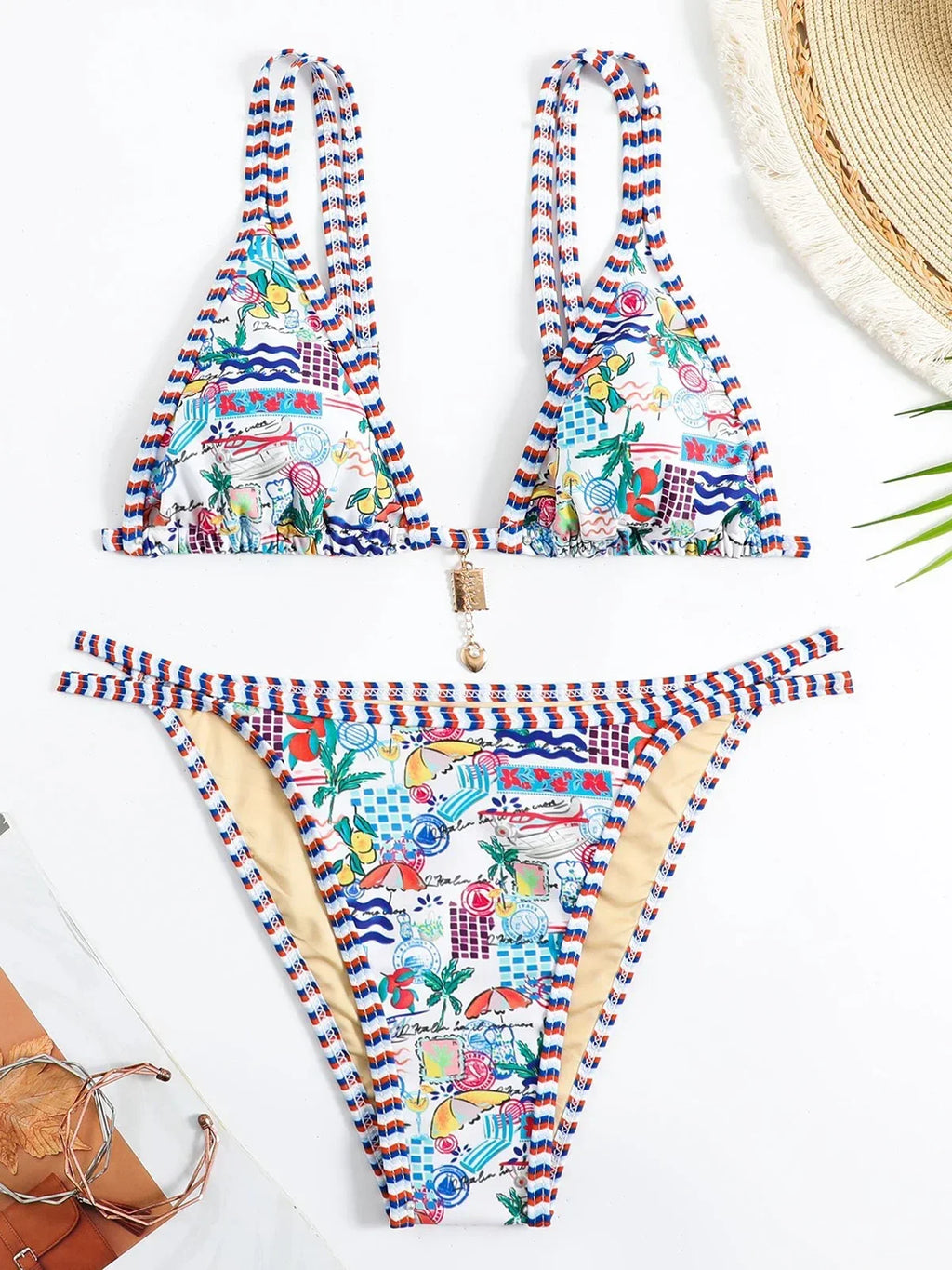 Floral Printed Bikinis 2026 Brazilian Bikini Women Swimwear Female Swimsuit Two-pieces Bikini Set Bathing Suit Swim Beach Wear