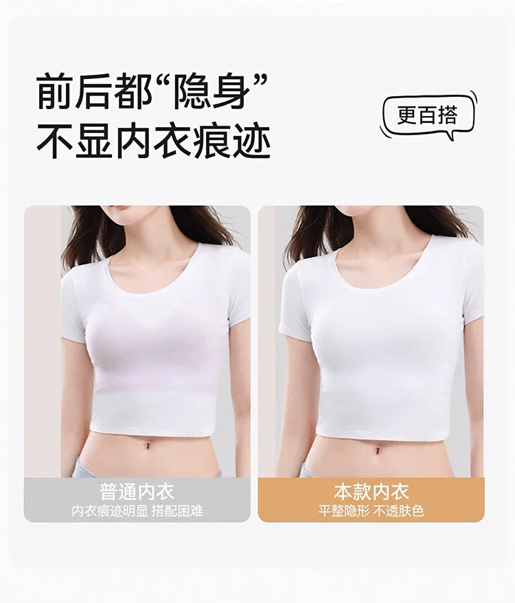 Invisible Minimizer Bra Large Bust Seamless Traceless Underwear Ultra Thin Cup Comfortable Jelly Support Wirefree Beautiful Back