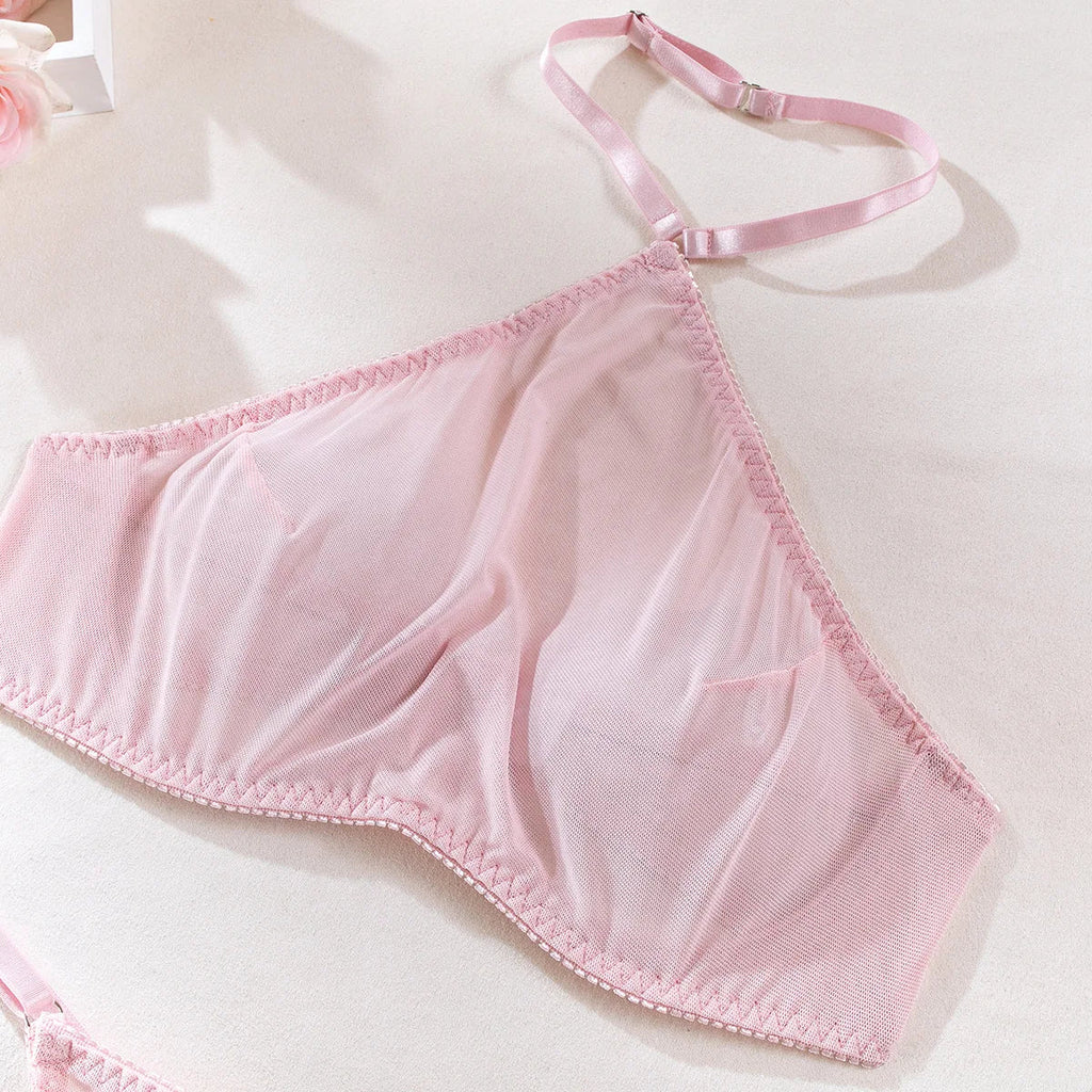 Erotic See Through Bra Sets Thong Women Intimate Sexy Lingerie Bra Panties Sets Sex Outfit Temptation Nightdress