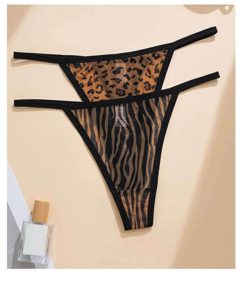 Leopard Sexy Seamless Thong Women Panties G String Underwear Girls Intimates Fashion Ladies Briefs Yoga Lingerie Size S-XL