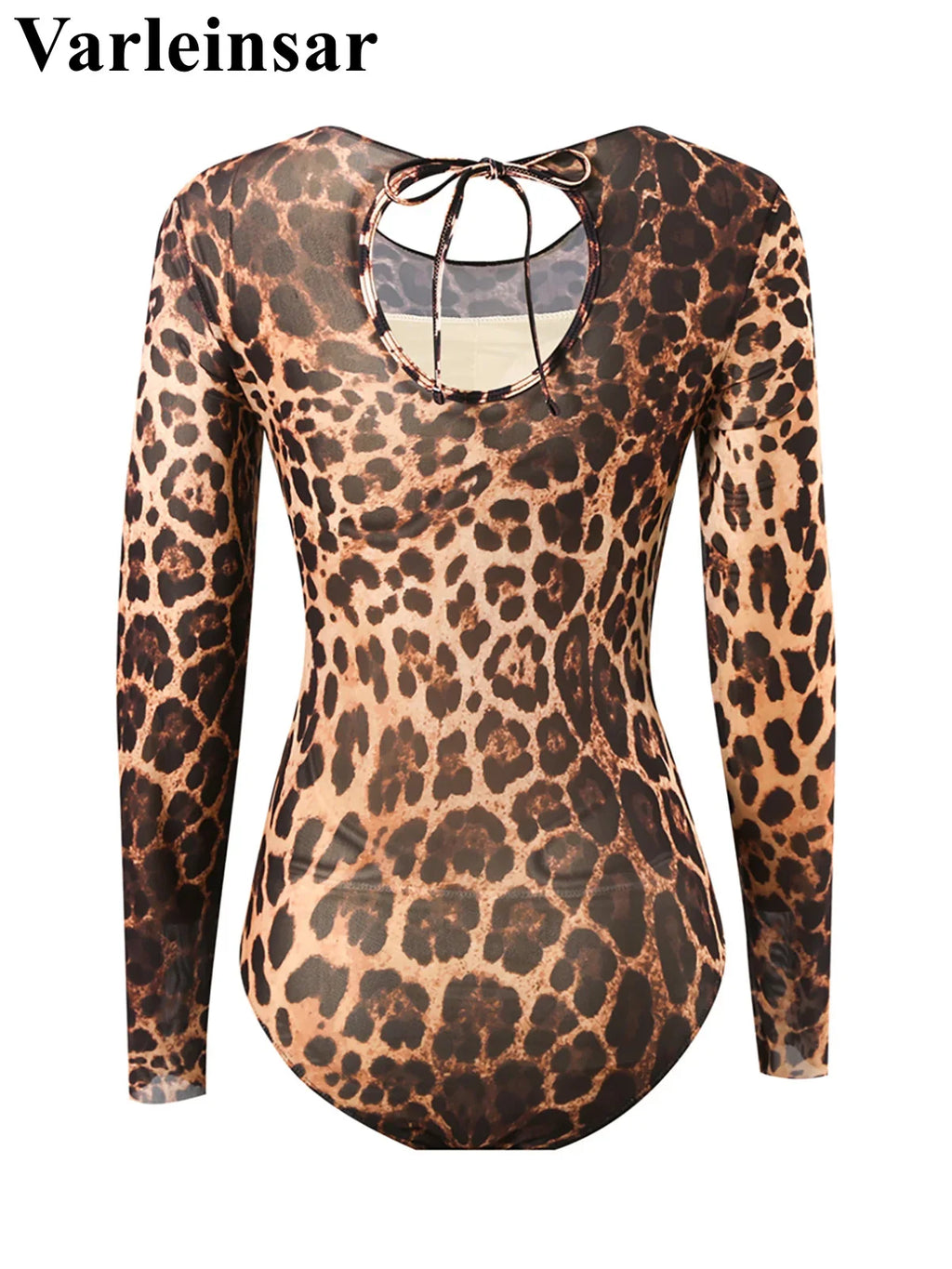 S - XXL With Cover Up Long Sleeve Leopard Printed Women Swimwear One Piece Swimsuit Female Padded Bather Bathing Suit Swim V7353