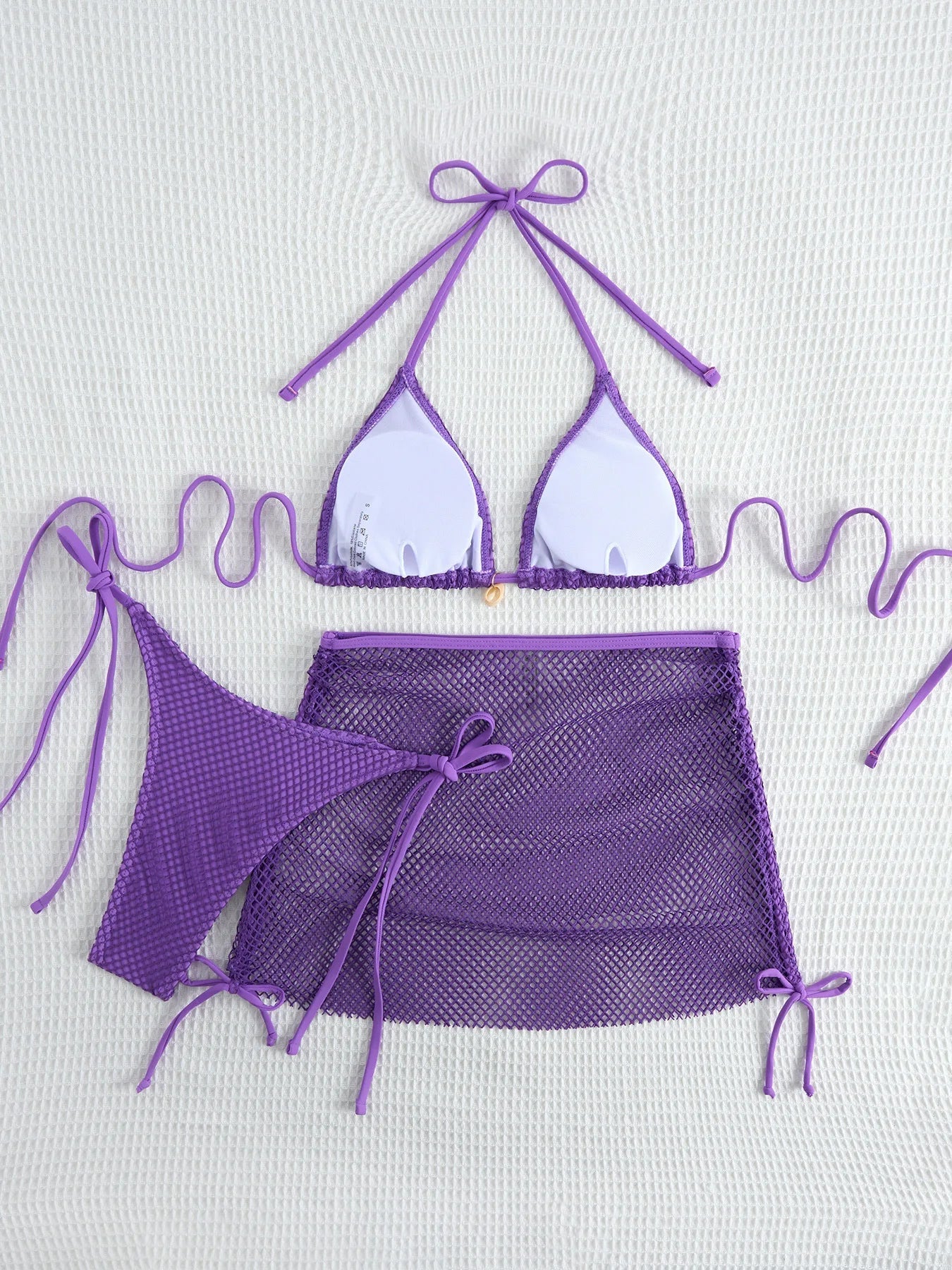 DEKA Mesh Bikinis Female Swimsuits Women's Three-Piece Swimwear Beach Swim Wear Bathing Suits Brazilian Bikini Set Pool Bather