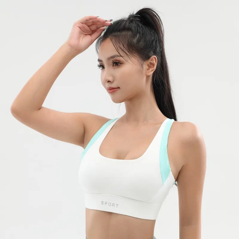 Yoga Bra Sexy Back Sport Top for Women Fitness Push up Gym Workout Running Shirt Shockproof Athletic Vest