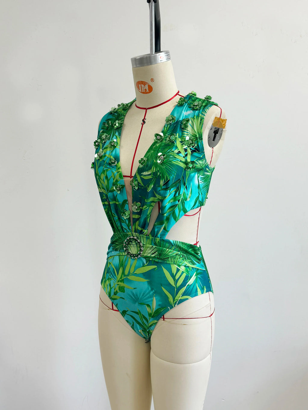 2026 New Elegant Women Swimsuit With Skirt High Waist Swimwear Cover-up Female Skirts Fashion Printed Dress Beachwear