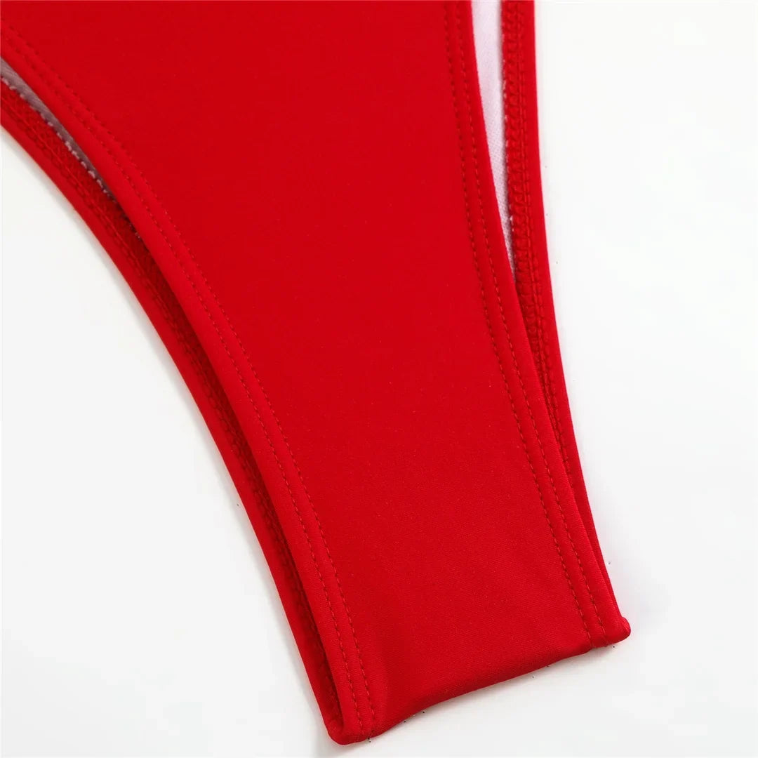 S - XL Striped Long Sleeve Cover Up Bikini Female Swimsuit Women Swimwear Bather Bathing Suit Swim Three-pieces Bikini set K8128