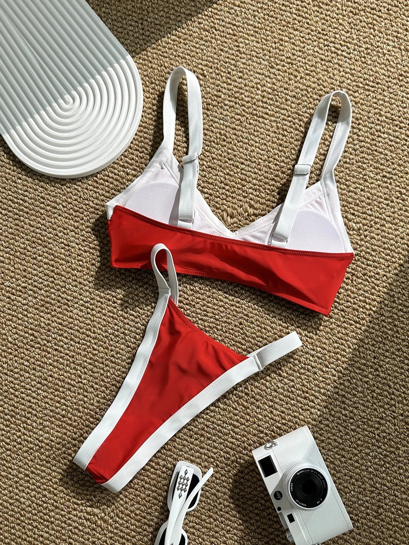 DEKA Swimsuit Bordered Bathsuit Bikini Set Women Swimwear Beachwear Female Bathing Suit Patchwork Basic Bikini Push-up Swim