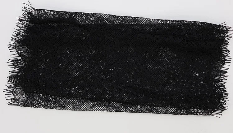 Ahagaga Sexy Women's Maxi Dresses With Lace Shawl Solid Strapless Sheath Slim Fit Fashion Gloves Summer Female Party Vestidos