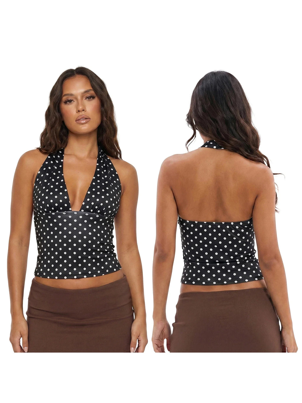 Women's Halter Tops Striped V Neck Sleeveless Open Back Slim Fit Vest Summer Party Daily Casual Wear Street Tank Tops