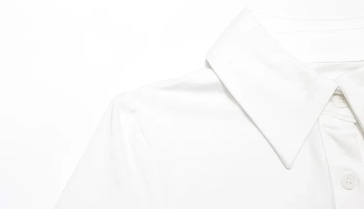 Ahagagg Fashion Dresses For Women Solid Turn Down Collar Single Breasted Regular Long Sleeves Sheath Slim Fit Female Elegant