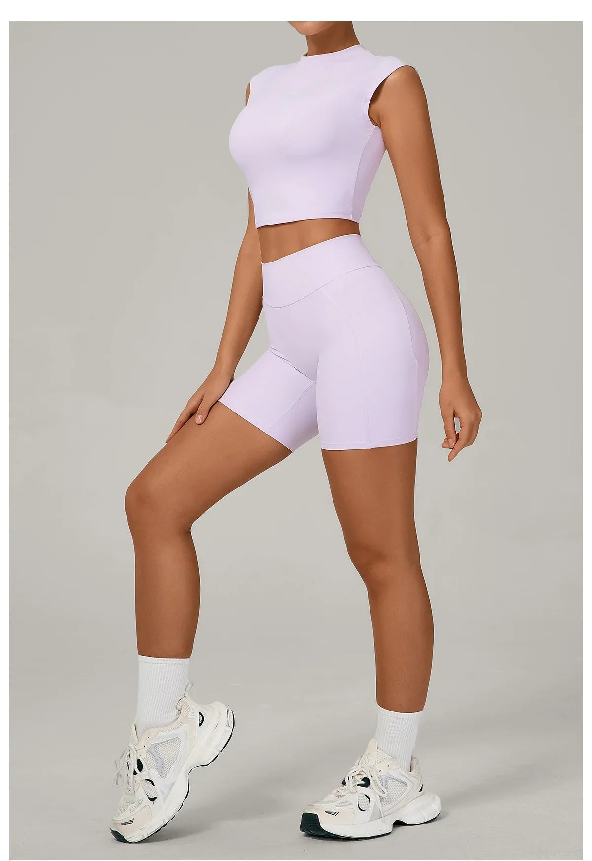 Naked Yoga Sets Women Quick Drying Slim Sports Shirt Fitness Suit Outdoors Sport High Waist Shorts Tight Running Workout Clothes