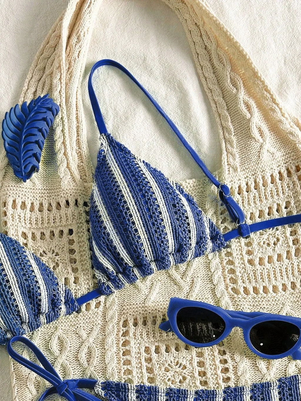 Sexy Orange Striped Bikini Set 2026 Women Halter Push Up Bra Tassel Bandage Thong Swimsuit Summer Holiday Bathing Suit Swimwear