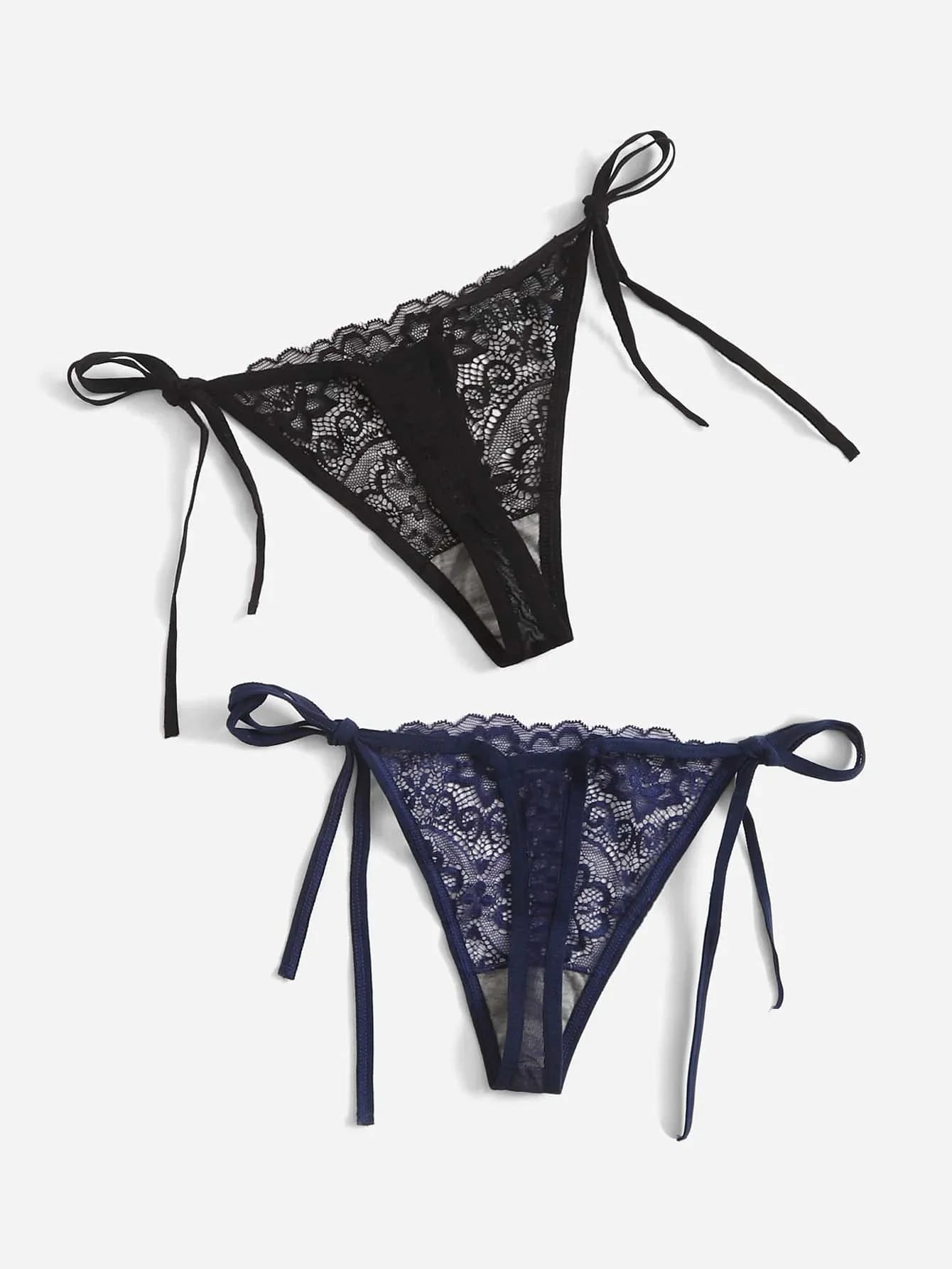 2pcs Low Waist Lace Thong For Women Sexy Panties Comfortable Underwear Female Underpants Lingerie C847