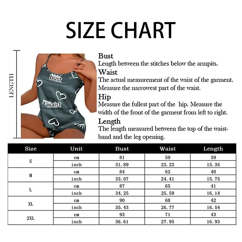 Women Ice Silk Pajamas Sleepwear Pajama Set Camisole Shorts Gray Pink Low Cut Comfortable Casual Summer